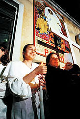 Orthodox Easter worship in Tirana